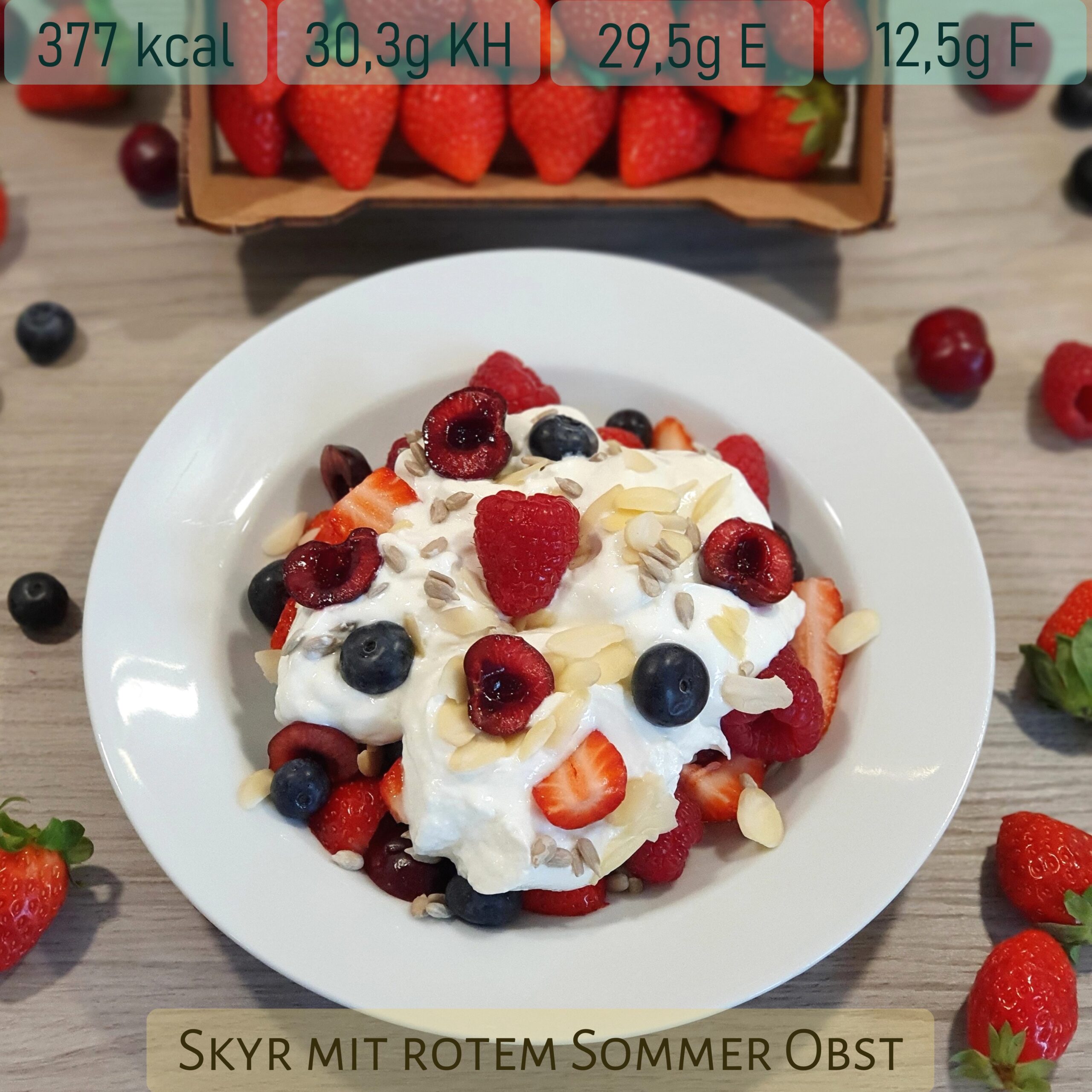 Skyr mit rotem Sommer Obst (7)