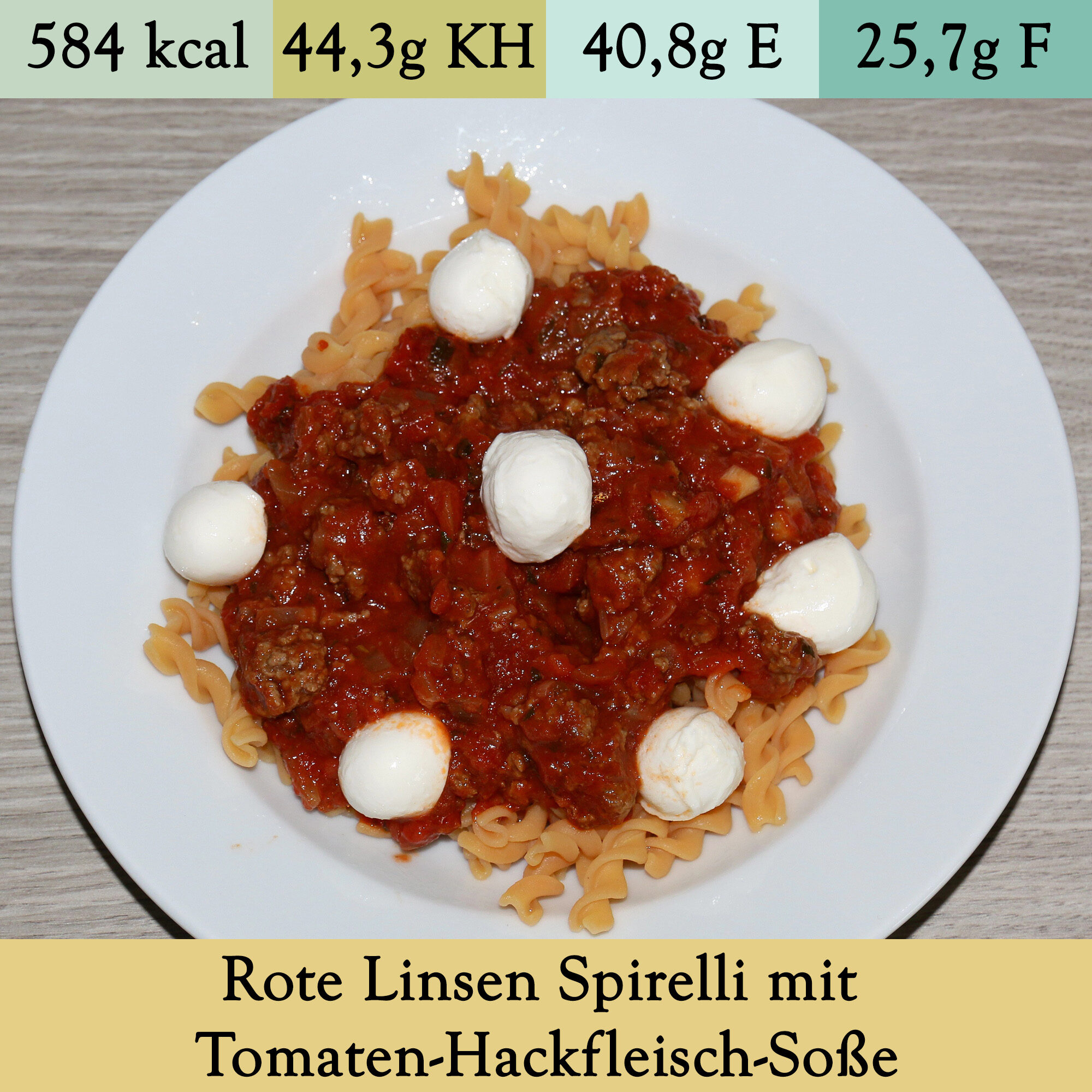 Rote Linsen Spirelli mit Tomaten-Hackfleisch-Soße (1)